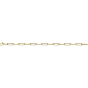 Alternating Diamond Paperclip Bracelet