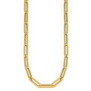 Herco 14K Polished 7.0mm Hollow Paperclip Link 18 inch Necklace