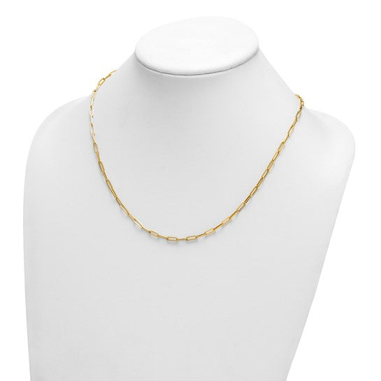 Herco 14K Polished 3.1mm Paperclip Link 18 inch Necklace