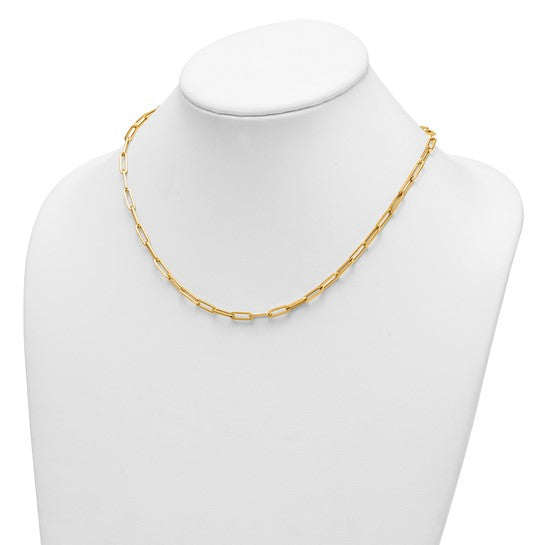 Herco 14K Polished 4mm Paperclip Link 18 inch Necklace