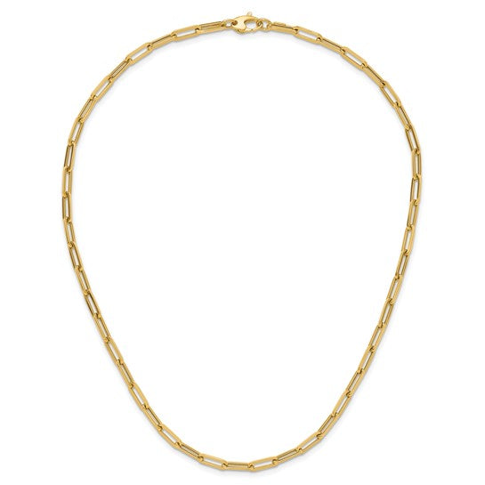 Herco 14K Polished 4mm Paperclip Link 18 inch Necklace