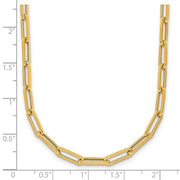 Herco 14K Polished 4mm Paperclip Link 18 inch Necklace