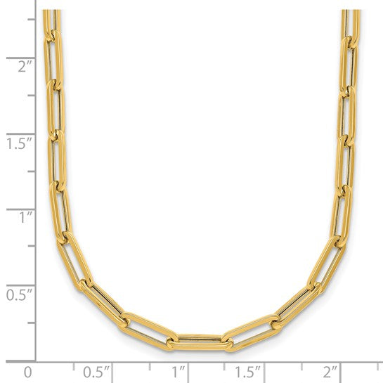 Herco 14K Polished 4mm Paperclip Link 18 inch Necklace