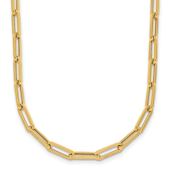 Herco 14K Polished 4mm Paperclip Link 18 inch Necklace