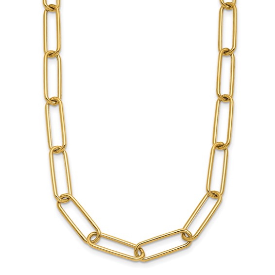 Herco 14K Polished 5.9mm Paperclip Link 18 inch Necklace