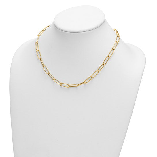 Herco 14K Polished 5.9mm Paperclip Link 18 inch Necklace