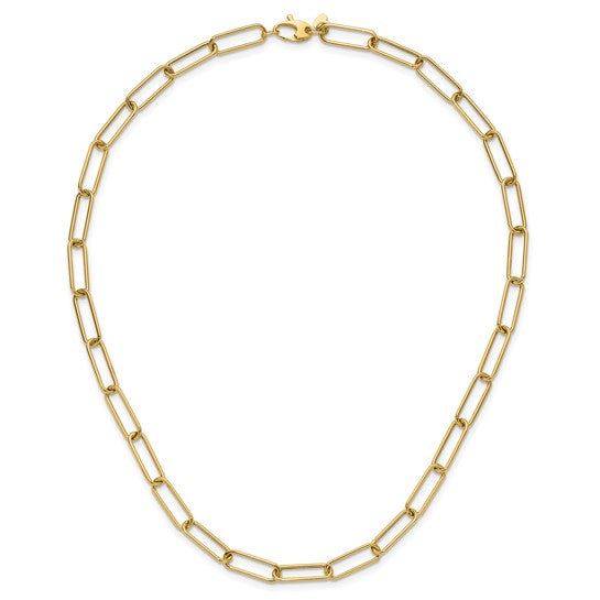 Herco 14K Polished 5.9mm Paperclip Link 18 inch Necklace