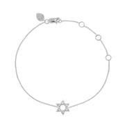 Star of David Diamond Bracelet