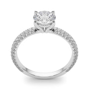 3 Row Diamond Pave Setting