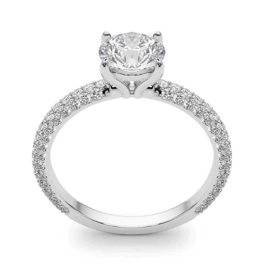 3 Row Diamond Pave Setting