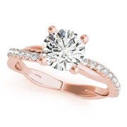 Twisted Diamond Band Setting