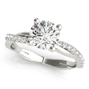 Twisted Diamond Band Setting