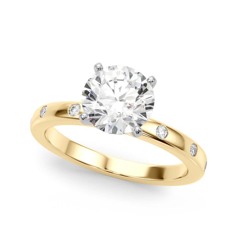 Burnish Set Diamond Solitaire