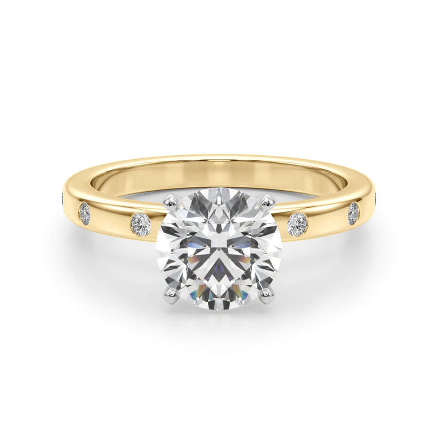 Burnish Set Diamond Solitaire