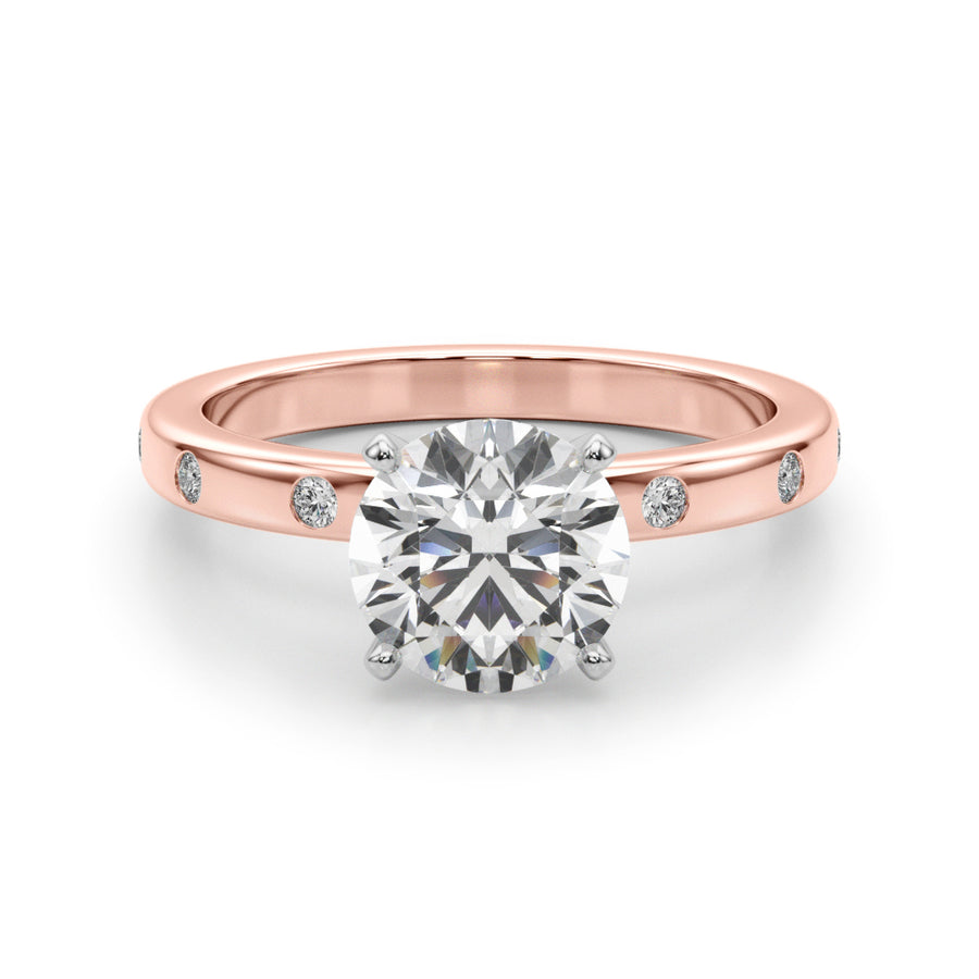 Burnish Set Diamond Solitaire