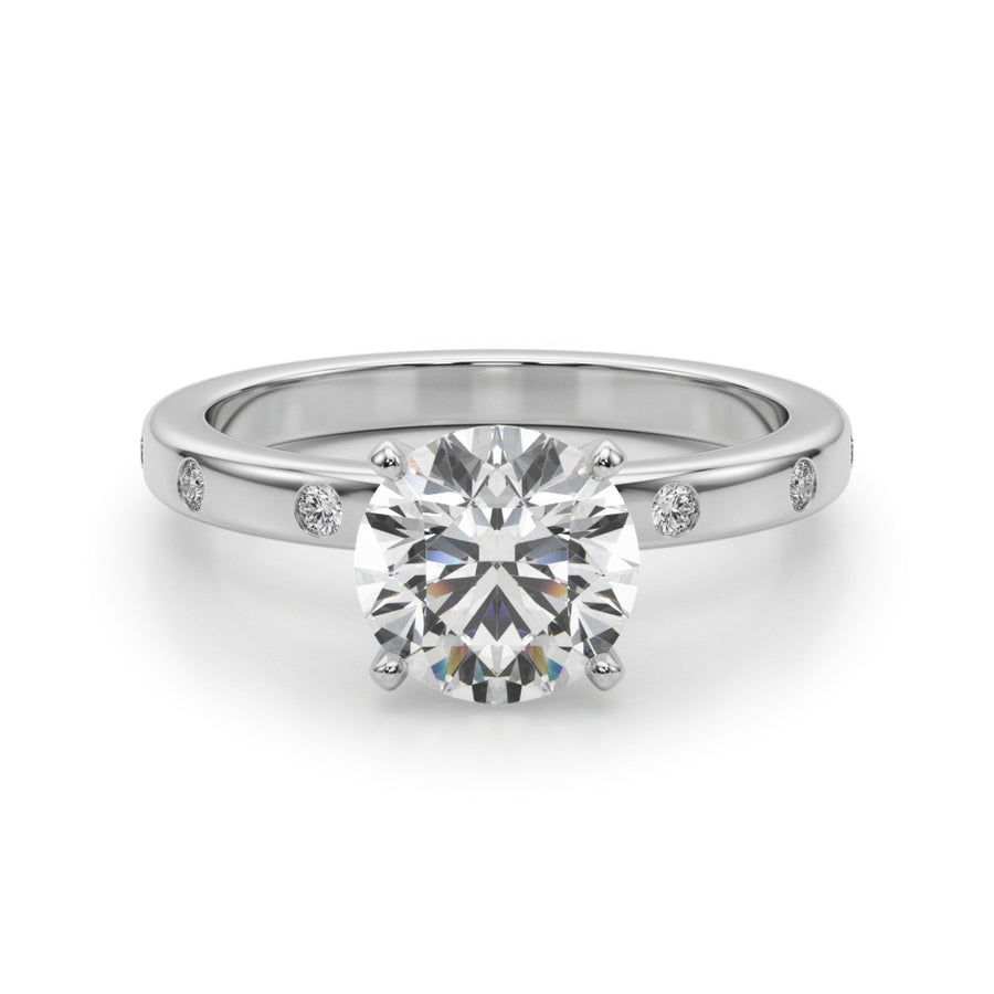 Burnish Set Diamond Solitaire