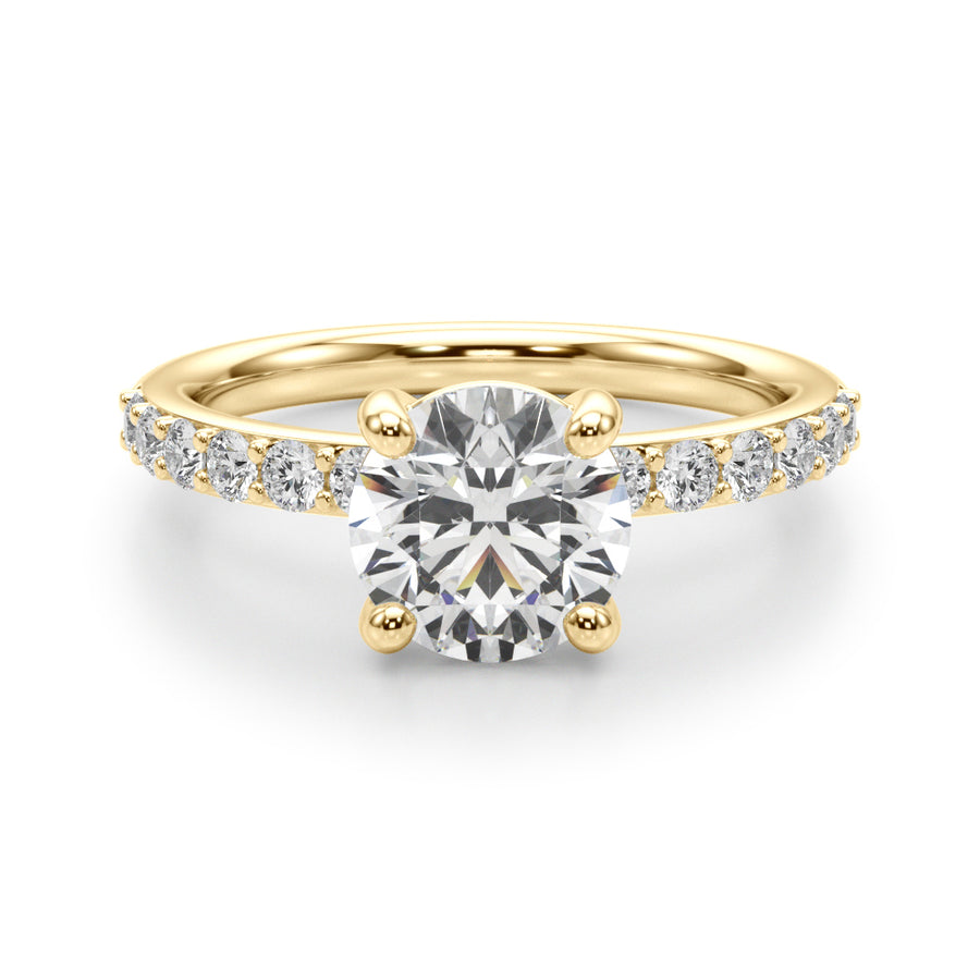 Round Prong Set Diamond Setting