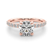 Round Prong Set Diamond Setting