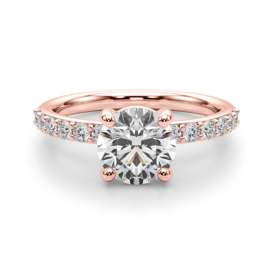 Round Prong Set Diamond Setting