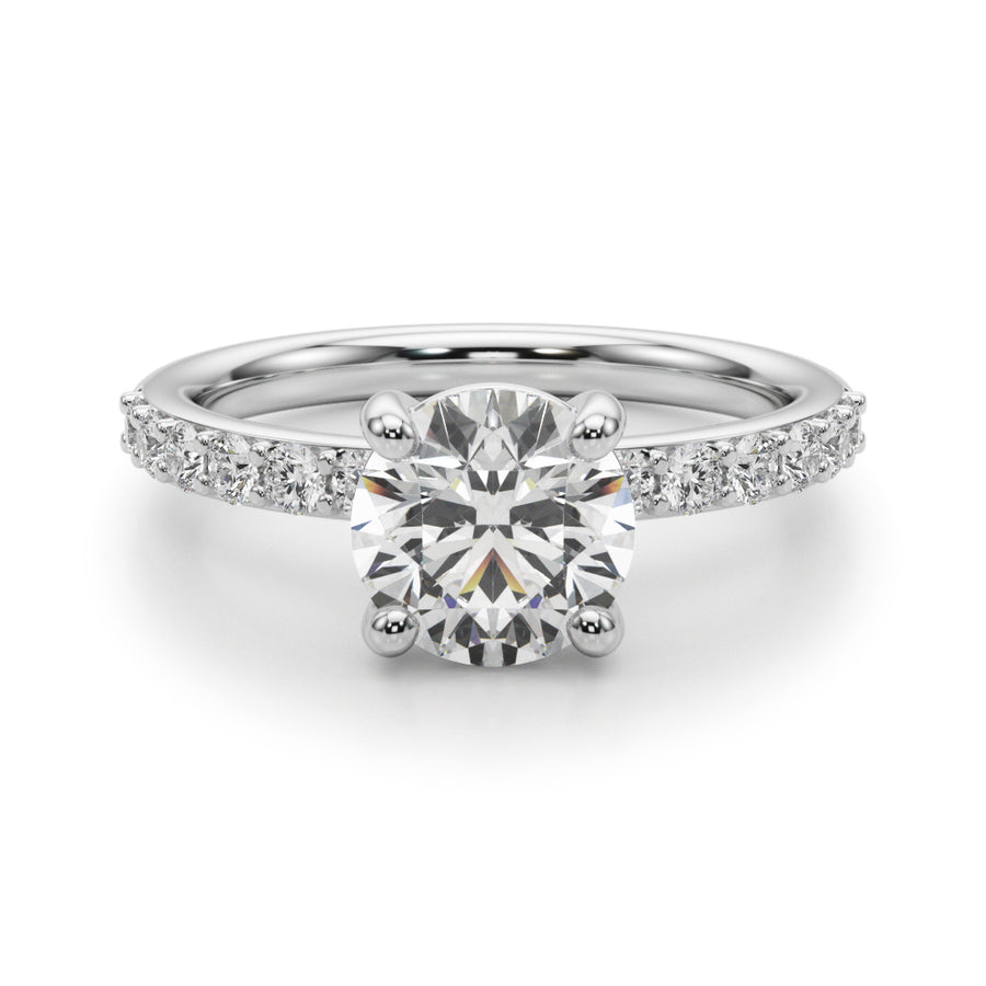 Round Prong Set Diamond Setting