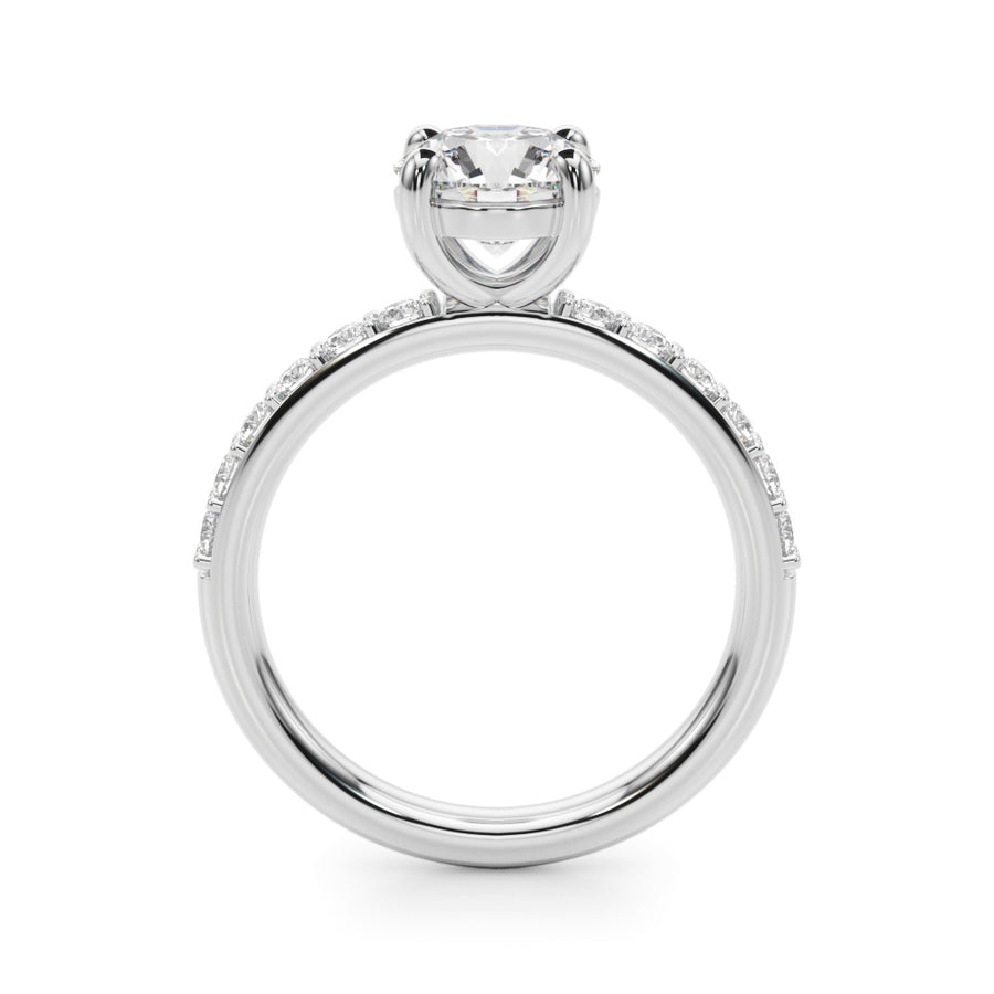 Round Prong Set Diamond Setting