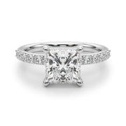 Princess Cut Diamond Band Setting