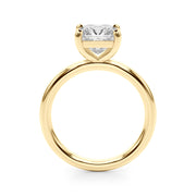 Low Set Princess Cut Solitaire