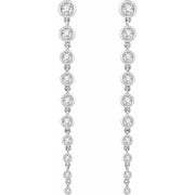 2 carat total Lab Grown Diamond Drop Earrings