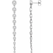 2 carat total Lab Grown Diamond Drop Earrings