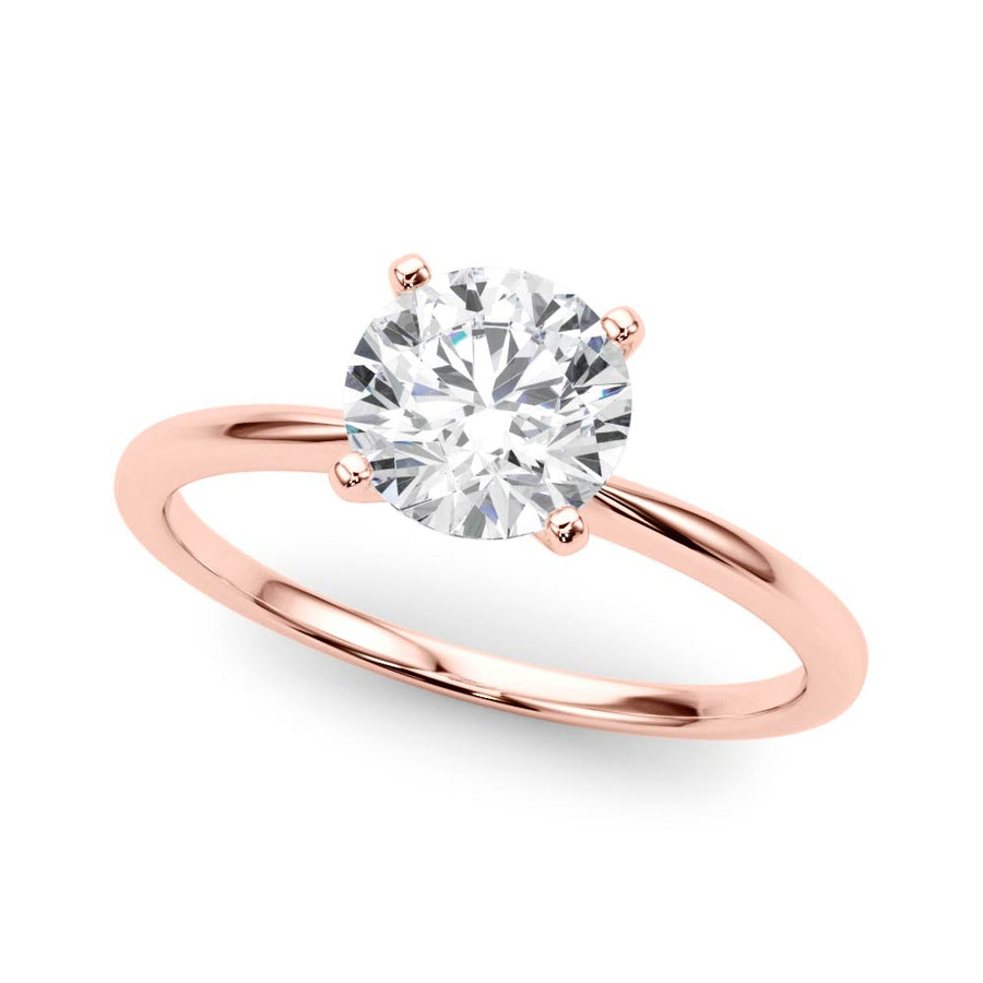 Classic 4-Prong Round Solitaire Setting