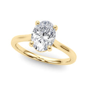 Low Set Oval Solitaire