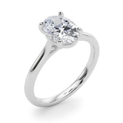 Low Set Oval Solitaire