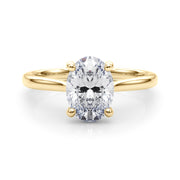 Low Set Oval Solitaire