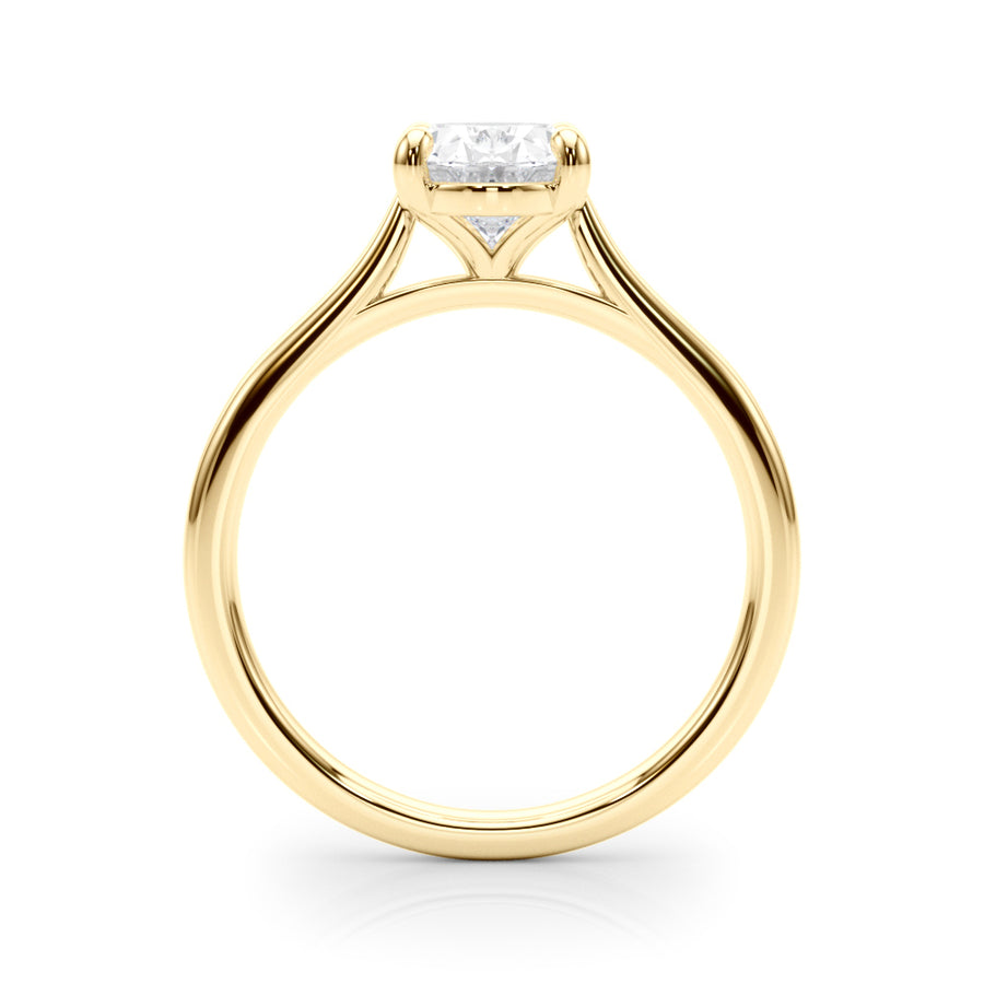 Low Set Oval Solitaire