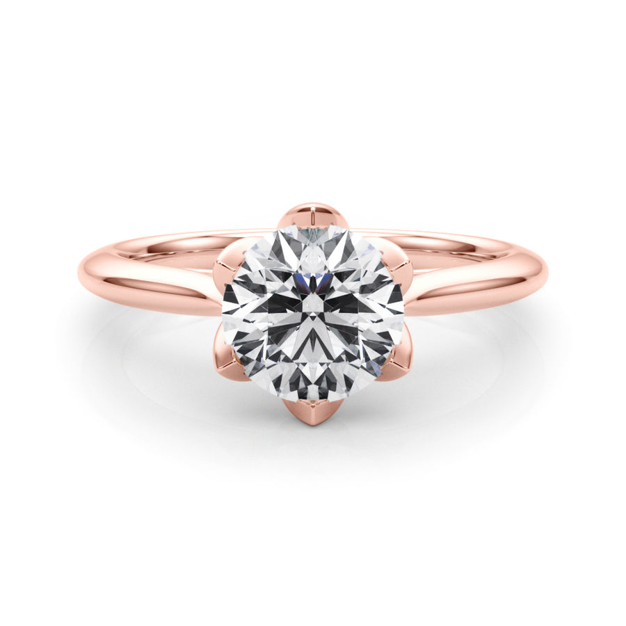 Tulip 6-prong Round Solitaire