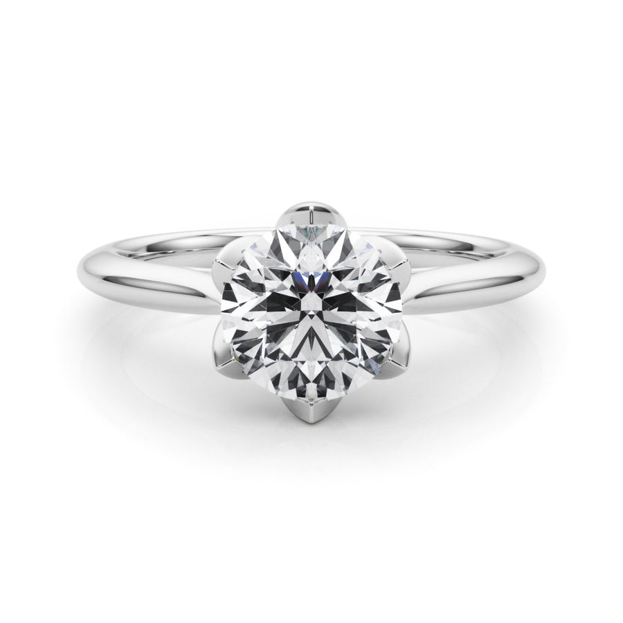 Tulip 6-prong Round Solitaire