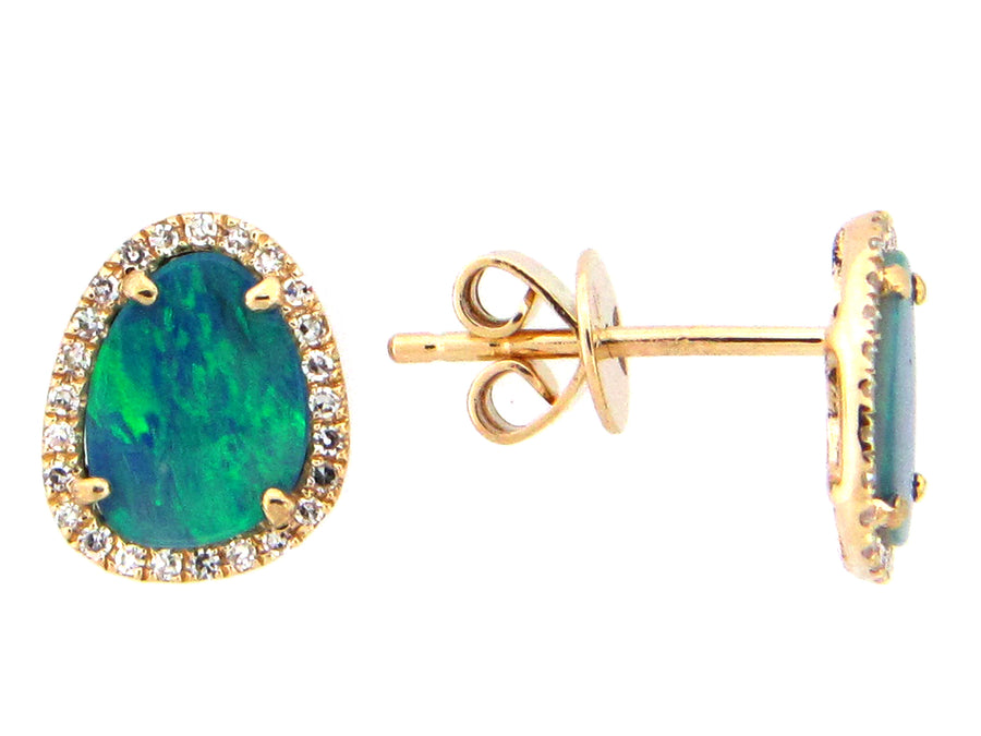 AE81615OL Opal Earrings