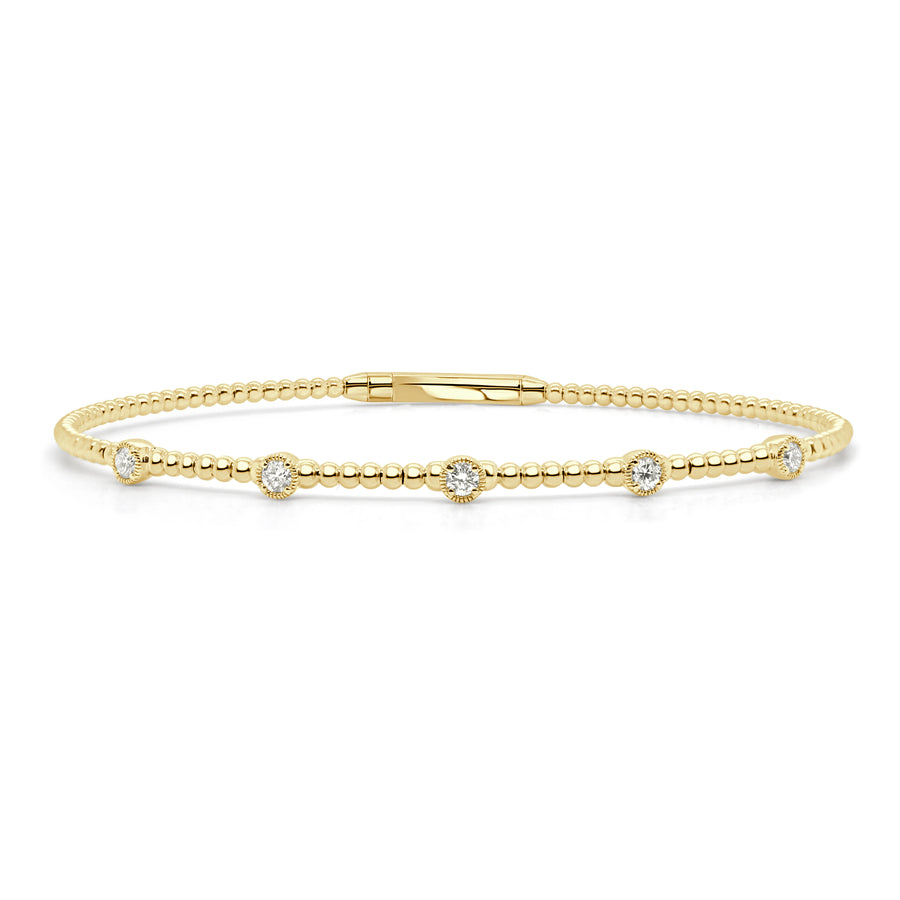 CB397 Diamond Flexible Bangle