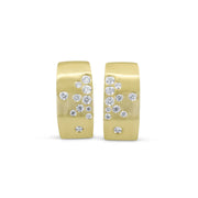 14kt Yellow Gold Confetti Hoop Earrings