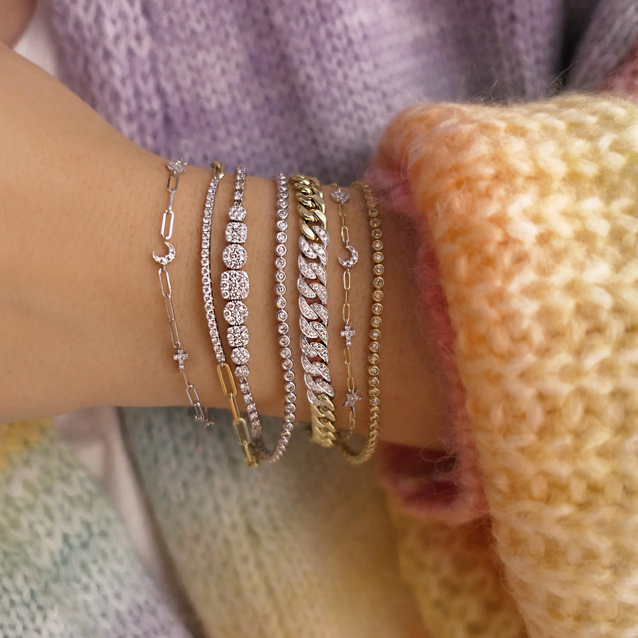 Pave Diamond Cuban Link Bracelet