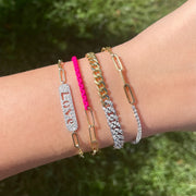 Half & Half Diamond Bracelet