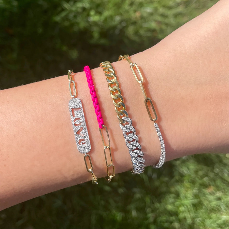 Half & Half Diamond Bracelet