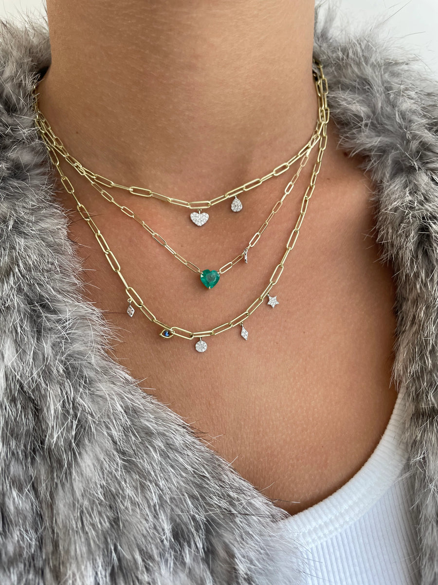 Emerald Heart Necklace