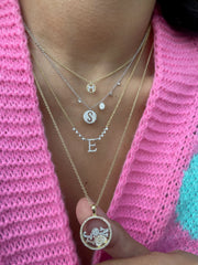 14kt Gold Shaker Pendant & Chain