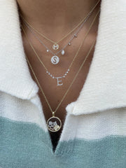 14kt Gold Shaker Pendant & Chain