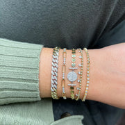 Pave Diamond Cuban Link Bracelet