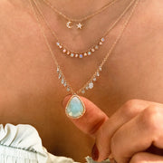 14kt Rose Gold Opal Layering Necklace