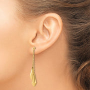 LE2290 Yellow Gold Drop Earrings
