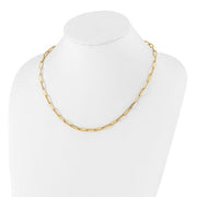 4.5mm 14kt Yellow Gold Paper Clip Necklace