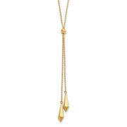 14kt Gold Adjustable Y Necklace